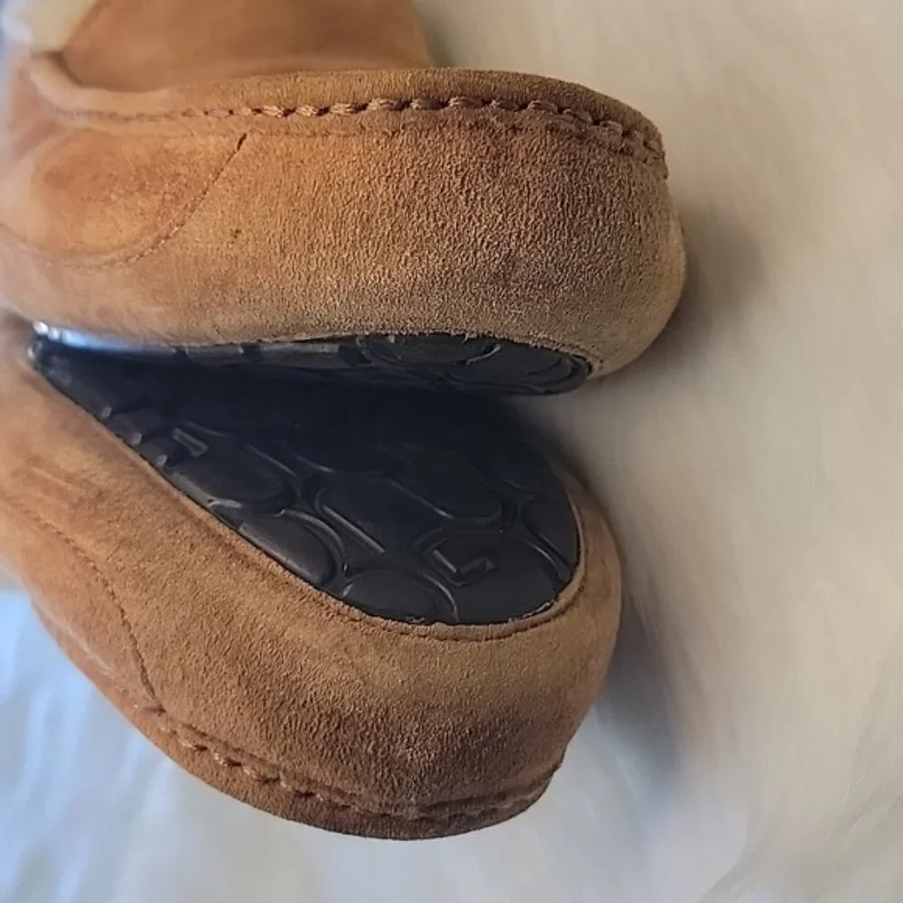 UGG AUSTRALIA Men's Chestnut Ascot Slip On Wool Lined Boho‎ Moccasin Slippers 11